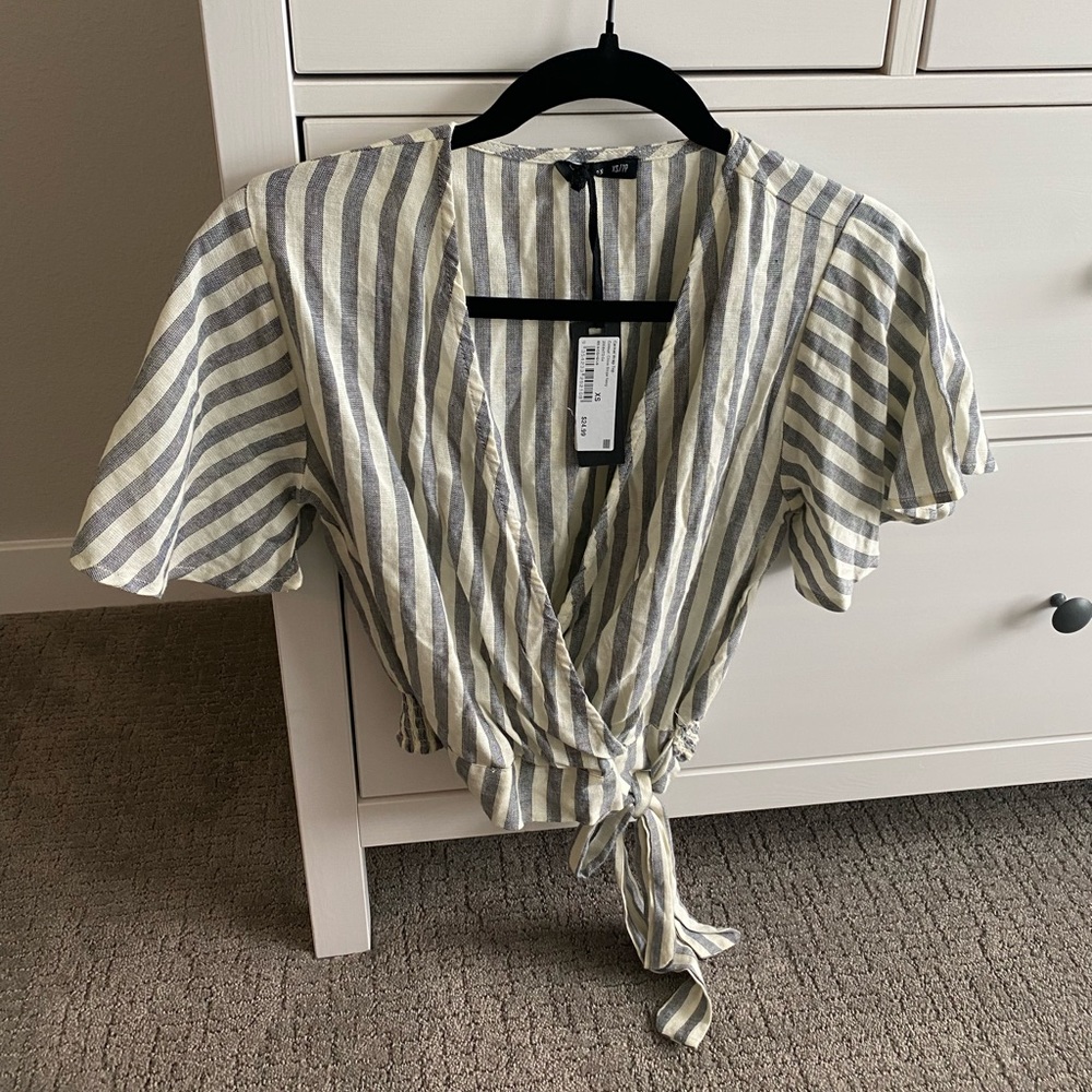 NWT Cotton On Wrap Shirt